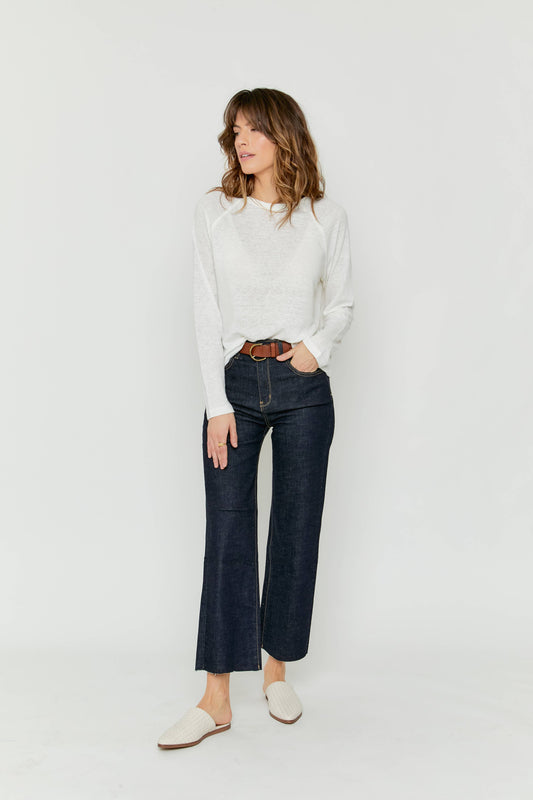 Oliver Thomas Aberdeen Ankle Crop High Rise Jean, Timbers