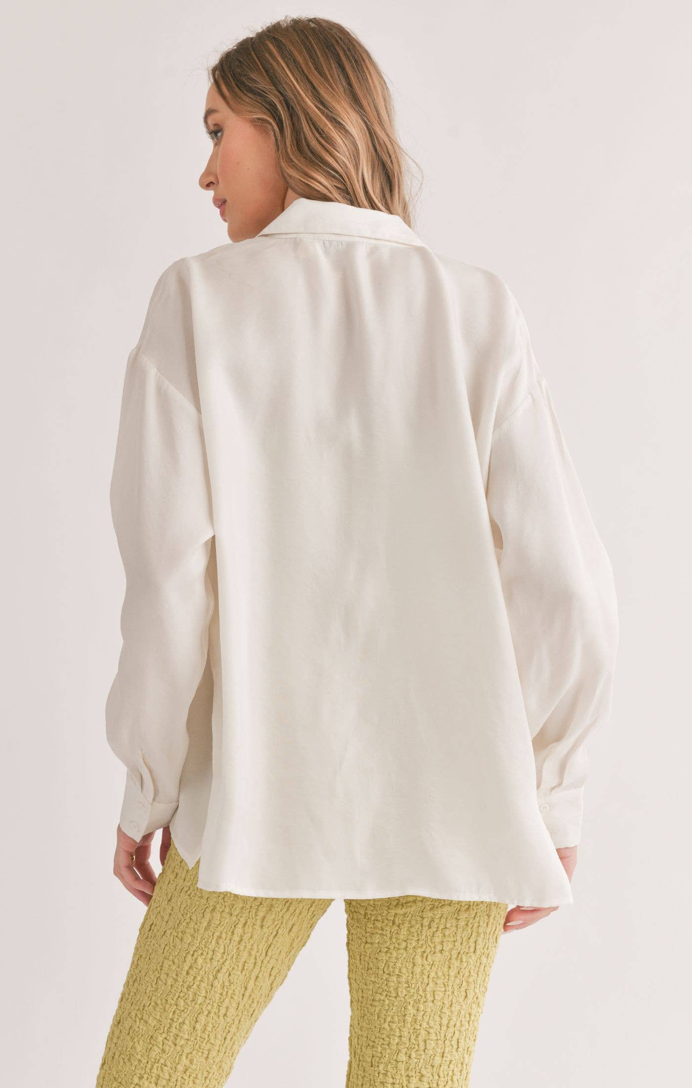 Dunes Button Up Shirt: WHITE