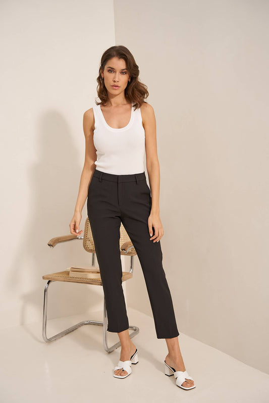 Signature High Waist Cigarette Pants