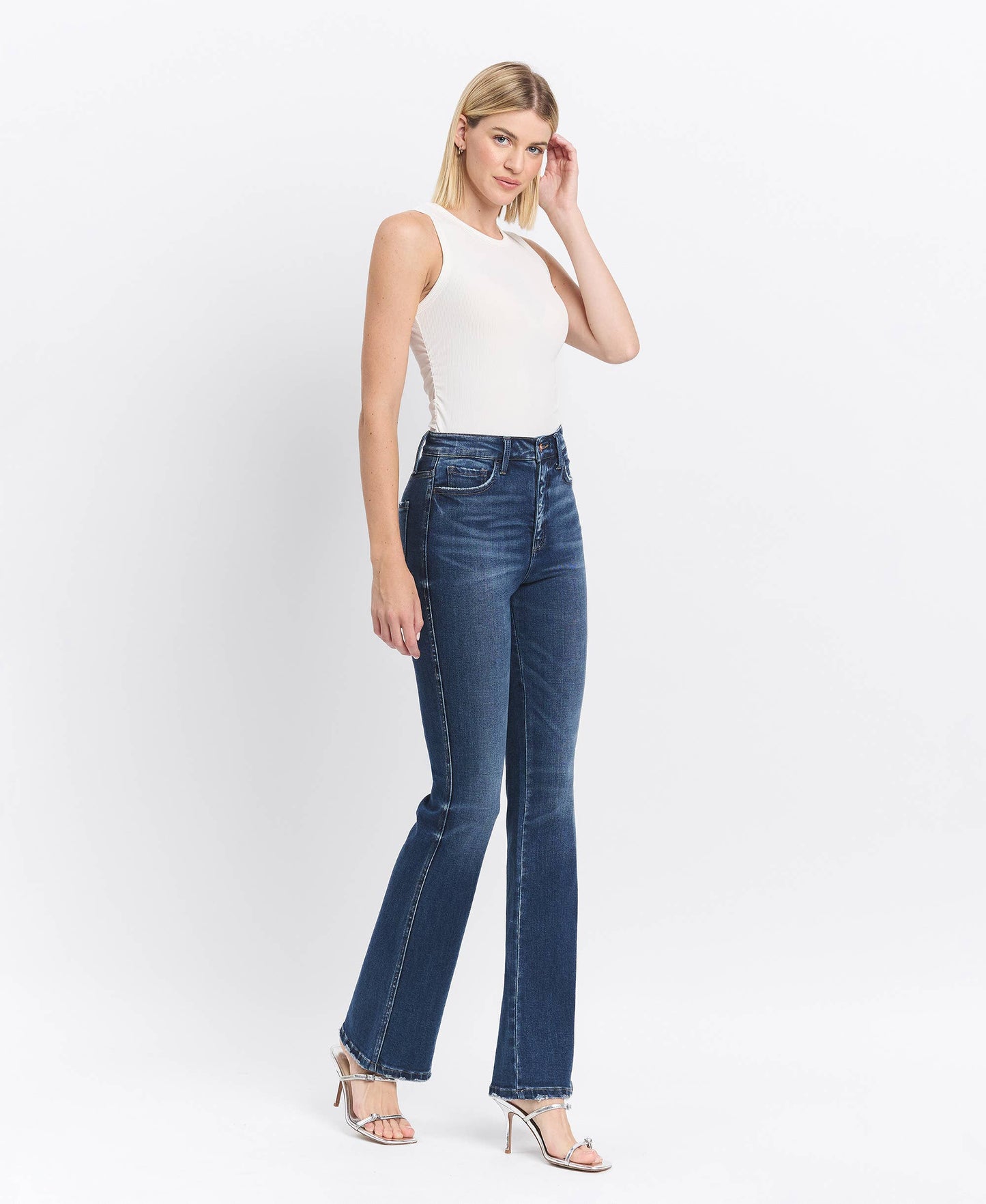 TUMMY CONTROL SUPER HIGH RISE BOOTCUT JEANS