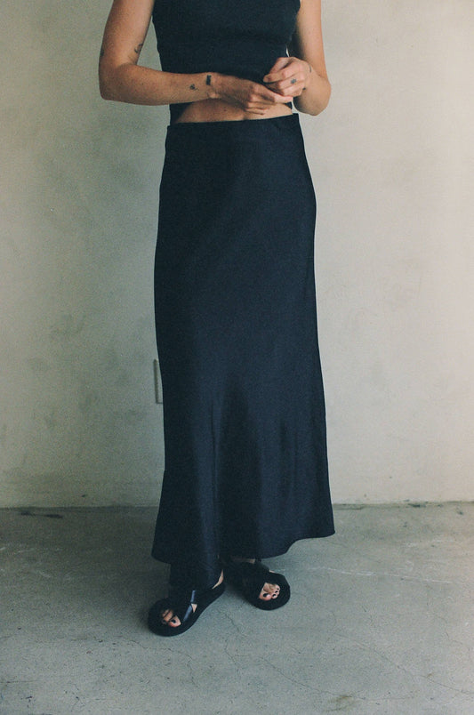 Satin Maxi Skirt